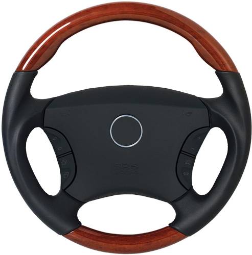 Performance Products® - Mercedes® Steering Wheel, Sports Style, Chestnut & Anthracite Leather, Tiptronic, 2003-2006 (220)