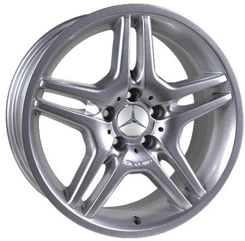 Performance Products® - Mercedes® Wheel, AMG Dual Spoke, Silver 18" x 8.5", 2000-2006 (215/220)