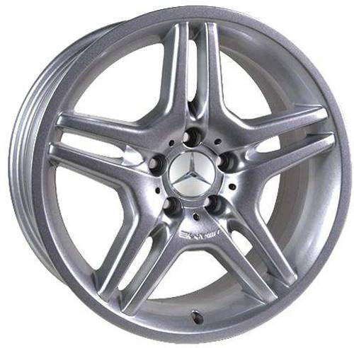 GENUINE MERCEDES - Mercedes® Wheel, Silver, 18 x 8.5, AMG, Dual Spoke, 1994-2008