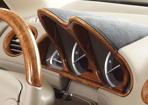 Performance Products® - Mercedes® Instrument Cluster Frame, Chestnut With Leather, 2003-2012 (230)