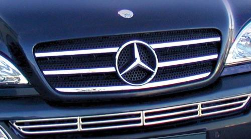 Performance Products® - Mercedes® Grille Strips, Chrome, 1998-2005 (163)