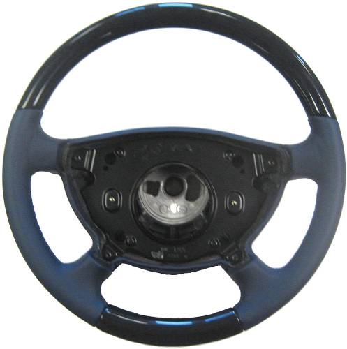 Performance Products® - Mercedes® Steering Wheel, Classic Style, Birdseye & Blue Leather, E500/E320, 2003-2006 (211)