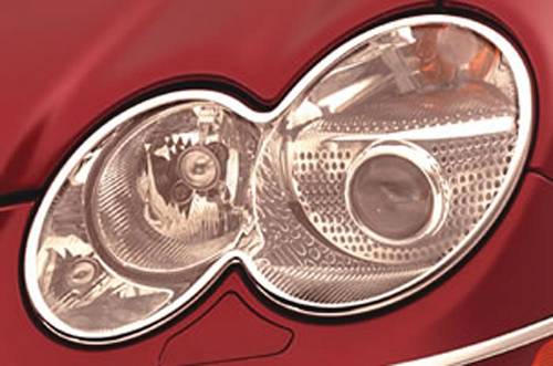 Performance Products® - Mercedes® Headlight Rings, Chrome, 2003-2008 (230)