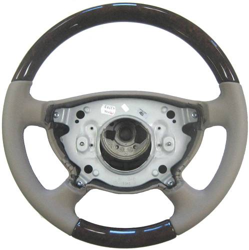 Performance Products® - Mercedes® Steering Wheel, Classic Style, Burlwood & Stone Leather, E500/E320, 2003-2006 (211)