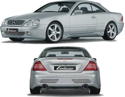 Performance Products® - Mercedes® Lorinser® F01 Rear Bumper Body Kit, 2000-2006 (215)