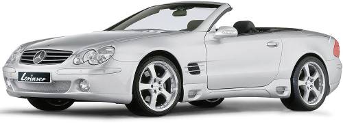 Performance Products® - Mercedes® Lorinser Side Skirts,Fits With F01 Or DTM,Pair, 1998-2003 (208)