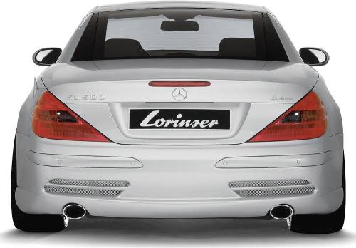 Performance Products® - Mercedes® Lorinser Dual Exhaust System For DTM Bumper,Stainless Steel,Cat-Back, 2003-2006 (230)
