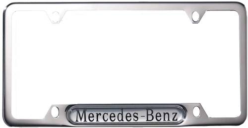 GENUINE MERCEDES - Mercedes® OEM License Plate Frame, Chrome, 1954-2014