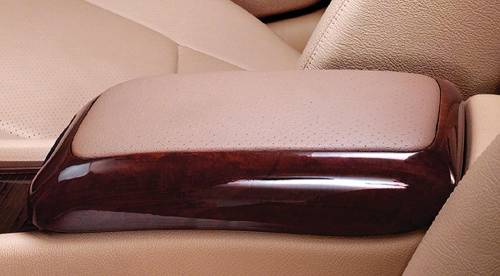 Performance Products® - Mercedes® Center Armrest Cover, Laurelwood/Ash Leather Insert, 2001-2003 (203)