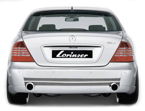 Performance Products® - Mercedes® Lorinser Exhaust For OE Bumper,Muffler Back,Rear,Stainless Steel, 2000-2006 (220)