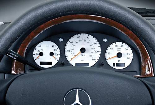 Performance Products® - Mercedes® Gauge Face Kit,White, 1991-1993 (129/140)