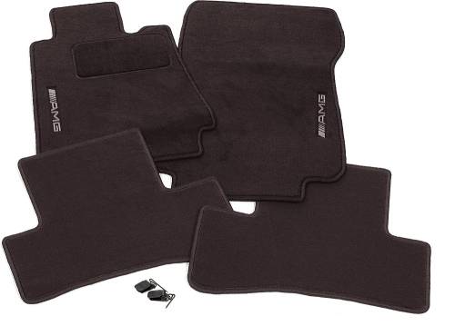 GENUINE MERCEDES - Mercedes® OEM Floor Mats,Charcoal Black,4-Piece, 2001-2003 (208)