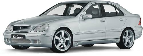 Performance Products® - Mercedes® Lorinser® Side Skirts,Fiberglass,Sedan,Pair, 2001-2007 (203)