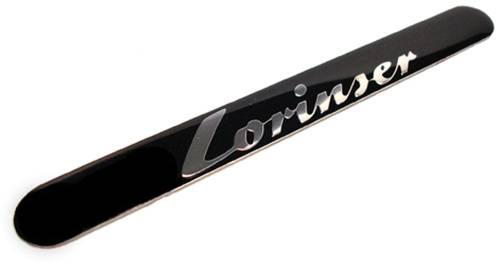 Performance Products® - Mercedes® Lorinser® Front Fender Logo Black, Chrome Lettering, 1954-2014