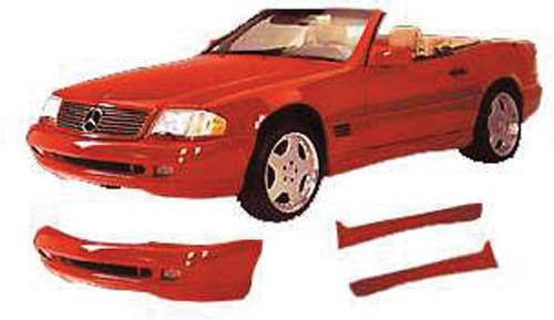 GENUINE MERCEDES - Mercedes® OEM AMG Front Bumper Spoiler With Foglights, 1990-1995 (129)