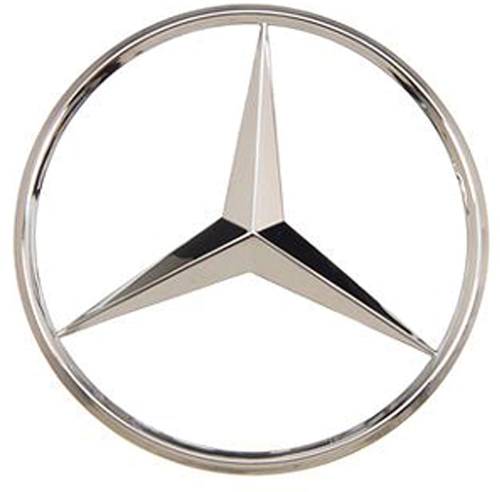 GENUINE MERCEDES - Mercedes® Rear Deck Lid Star, Superior Chrome Finish, 2000-2006 (220)