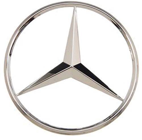 GENUINE MERCEDES - Mercedes® OEM Deck Lid Star,Superior Chrome Finish, 1992-1999 (140)