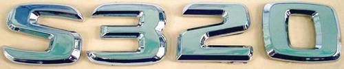 GENUINE MERCEDES - Mercedes® OEM "S320" Trunk Emblem, 1994-1999 (140)