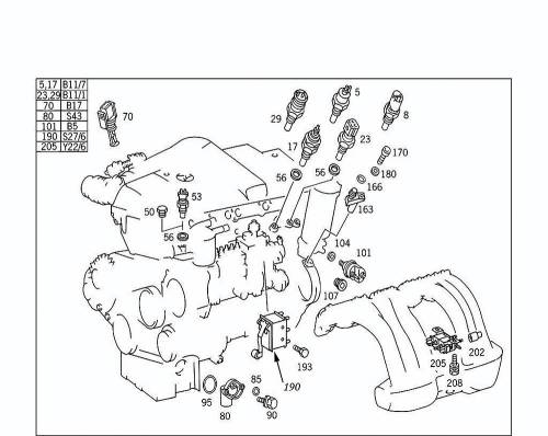 GENUINE MERCEDES - Mercedes® Air Conditioning Manifold Pressure Switch, 1995 (124)