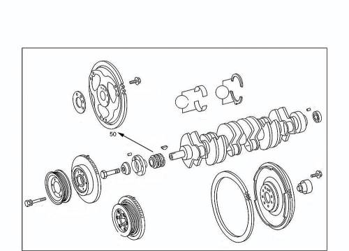 GENUINE MERCEDES - Mercedes® OEM Flywheel Ring Gear, 104-030-01-12, 1993-1999 (124)