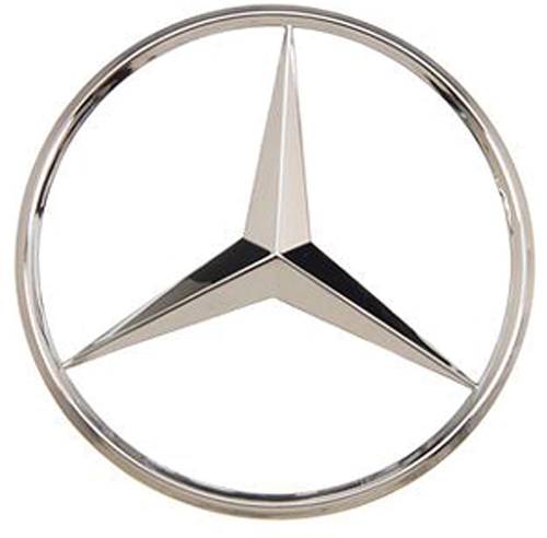 GENUINE MERCEDES - Mercedes® OEM Chrome Deck Lid Star, 1973-1981 (107)