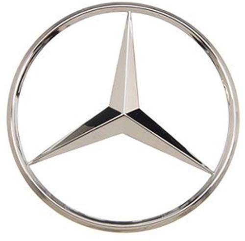 GENUINE MERCEDES - Mercedes® OEM Chrome Deck Lid Star, 1973-1985 (107)