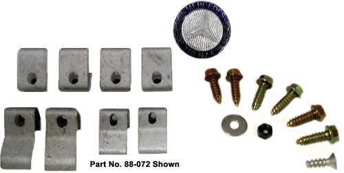 GENUINE MERCEDES - Mercedes® OEM Grille Mounting Kit, 1981-1991 (126)