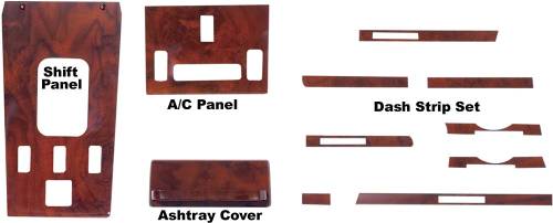 Performance Products® - Mercedes® Interior Panel Wood Kit With Power Window,Burlwood,Special Order, 1973-1974 (107)