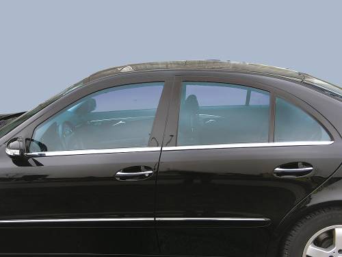 Performance Products® - Mercedes® Window Sill Overlay, Stainless Steel, Sedan, 2003-2009 (211)