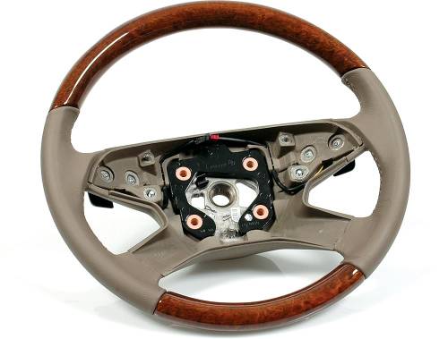 Performance Products® - Mercedes® ML550 and ML350 Wood & Leather Steering Wheel, Birdseye & Tan,2009-2010