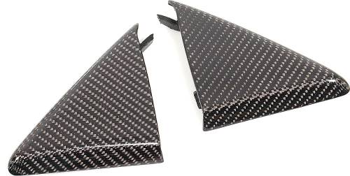 Performance Products® - Mercedes® Mirror Triangles,Black Carbon Fiber,Pair, 2003-2008 (230)