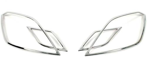 Performance Products® - Mercedes® Headlight Rings, Chrome, Coupe and Convertibles Only, 4 Piece Set, 2010-2014 (207)