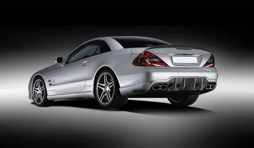 Performance Products® - MP Design & Technik GmbH Rear Spoiler, Black Carbon Fiber Fits Mercedes AMG SL63 and SL65 2003-09  Heckspoiler f r Kofferraumkante, Material: CFK / Karbonfaser schwarz