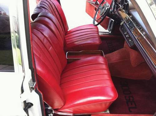 Performance Products® - Mercedes® Front Seat Cover Set, Leather With Double Armrest Covers, 1965-1972 (109)