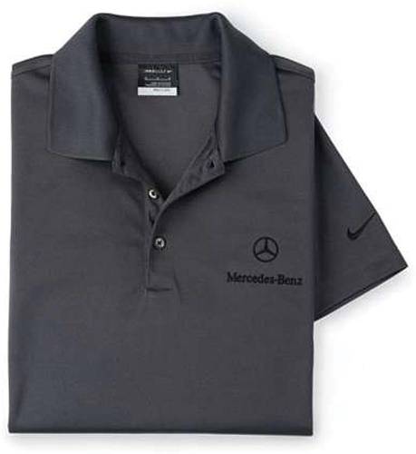 GENUINE MERCEDES - Mercedes® Nike® Men's Dri Fit Micro Pique Shirt, Charcoal
