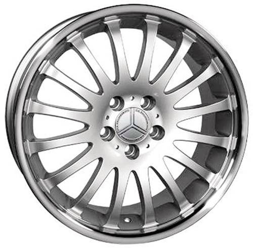 Performance Products® - Mercedes® Replica Wheel, 18 X 8, 162 Style, Silver With AMachined Lip, 1989-2005