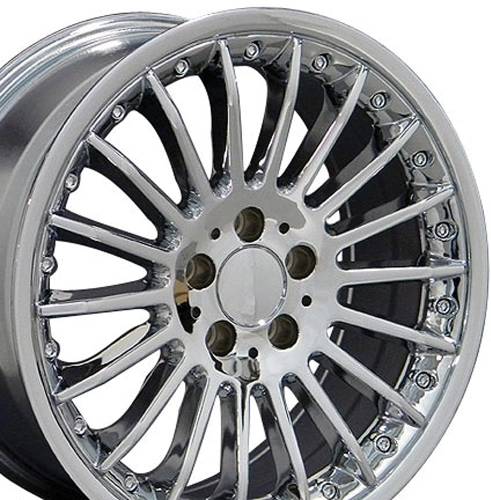 Performance Products® - Mercedes® MB07 Replica Wheel, 18 X 8, , Chrome, 1989-2005