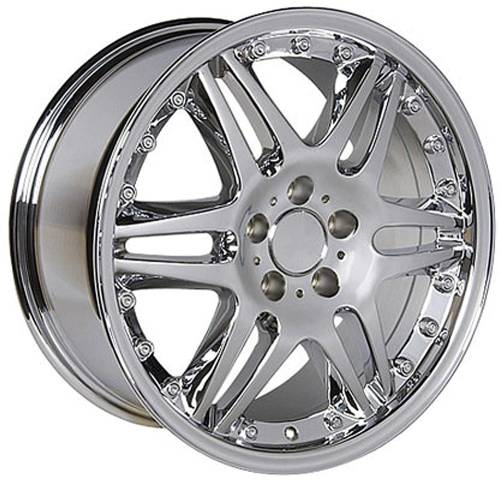 Performance Products® - Mercedes® Split Spoke Replica Wheel, 18 X 8.5, Chrome, 1992-2005