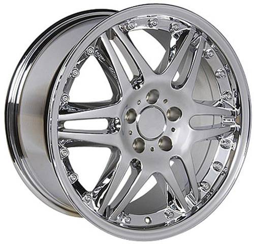 Performance Products® - Mercedes® Split Spoke Replica Wheel, 18 X 9.5, Chrome, 1992-2005