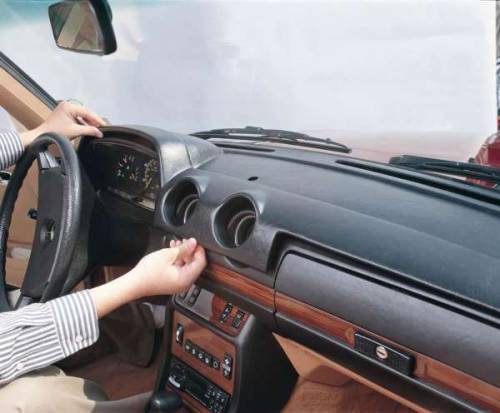 Performance Products® - Mercedes® Dash Cover, With Out Climate Sensor Hole, Light Blue, 1981-1990