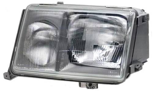 Performance Products® - Mercedes® Headlight, Euro Glass Headlight Set, With Wiring Adapter, 1984-1993 (201)