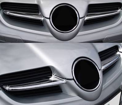 Performance Products® - Mercedes® Large Grille Strips, Chrome, 2005-2009 (171)