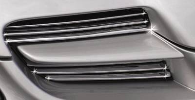 Performance Products® - Mercedes® Small Grille Strips, Chrome Over Stainless Steel, 12-Piece Set, 2005-2007 (171)