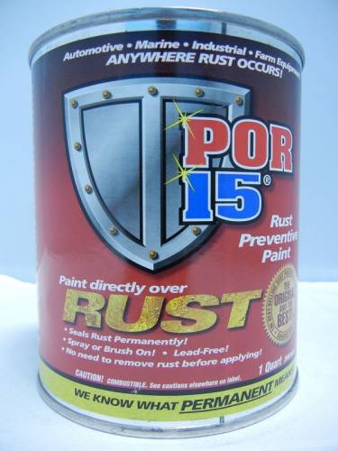 Performance Products® - POR-15® Rust Preventive Paint, Semi-Gloss,Black, Quart