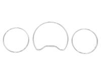Performance Products® - Mercedes® Gauge Rings, Chrome, 1994-2000 (202)