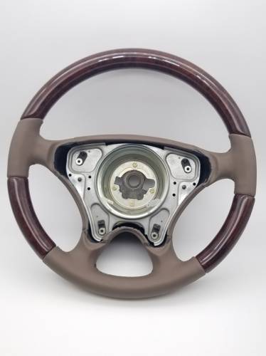 Performance Products® - Mercedes® Sportline Steering Wheel, No Thumb Button, Burlwood & Java Leather, SLK, 2000-2004 (170)