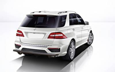 Performance Products® - Mercedes® Rear Bumper Guard, Sandy Black Steel, 2006-2012 (164)