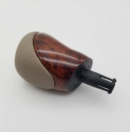 Performance Products® - Mercedes® Shift Knob, Burlwood & Stone Leather, Without Keyless Go, 2003-2004 (209)