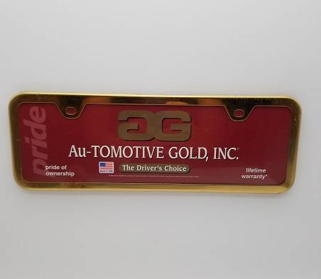 Performance Products® - Mercedes® Mini Thin Gold License Plate Frame