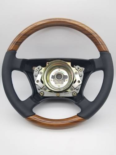 Performance Products® - Mercedes® Steering Wheel, Zebrano Wood & Charcoal Leather, 1992-1995 (140)